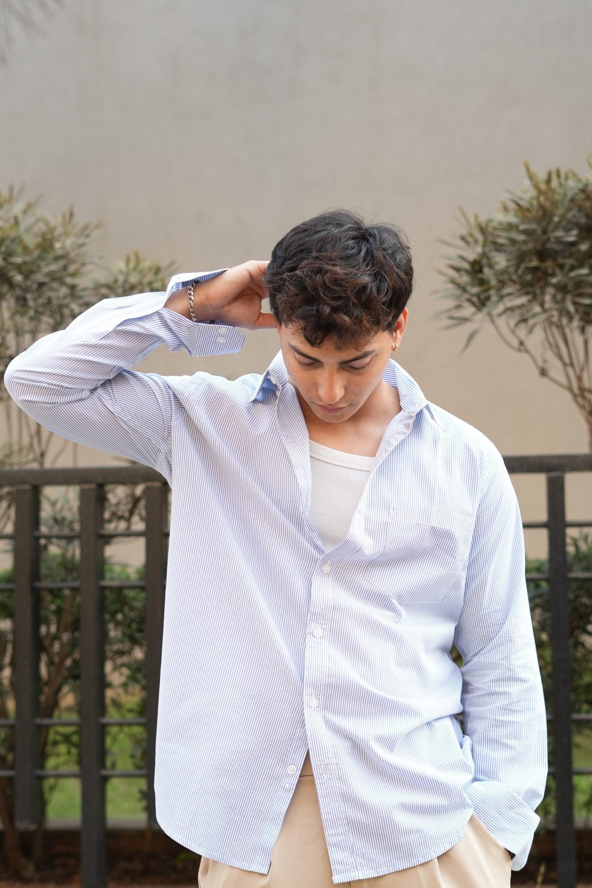 OLD MONEY THIN STRIPES SHIRT image 4