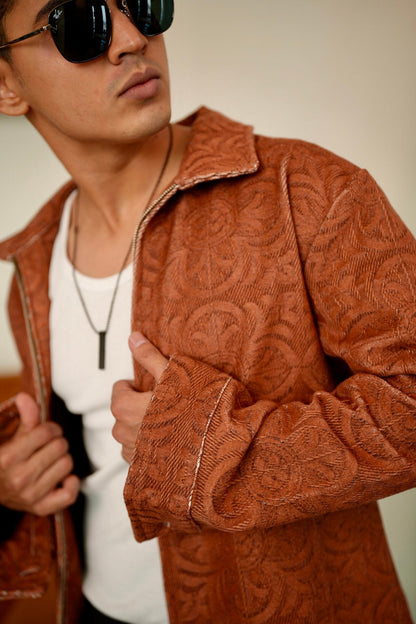 Rust Royale Printed Oversized Shacket image 1