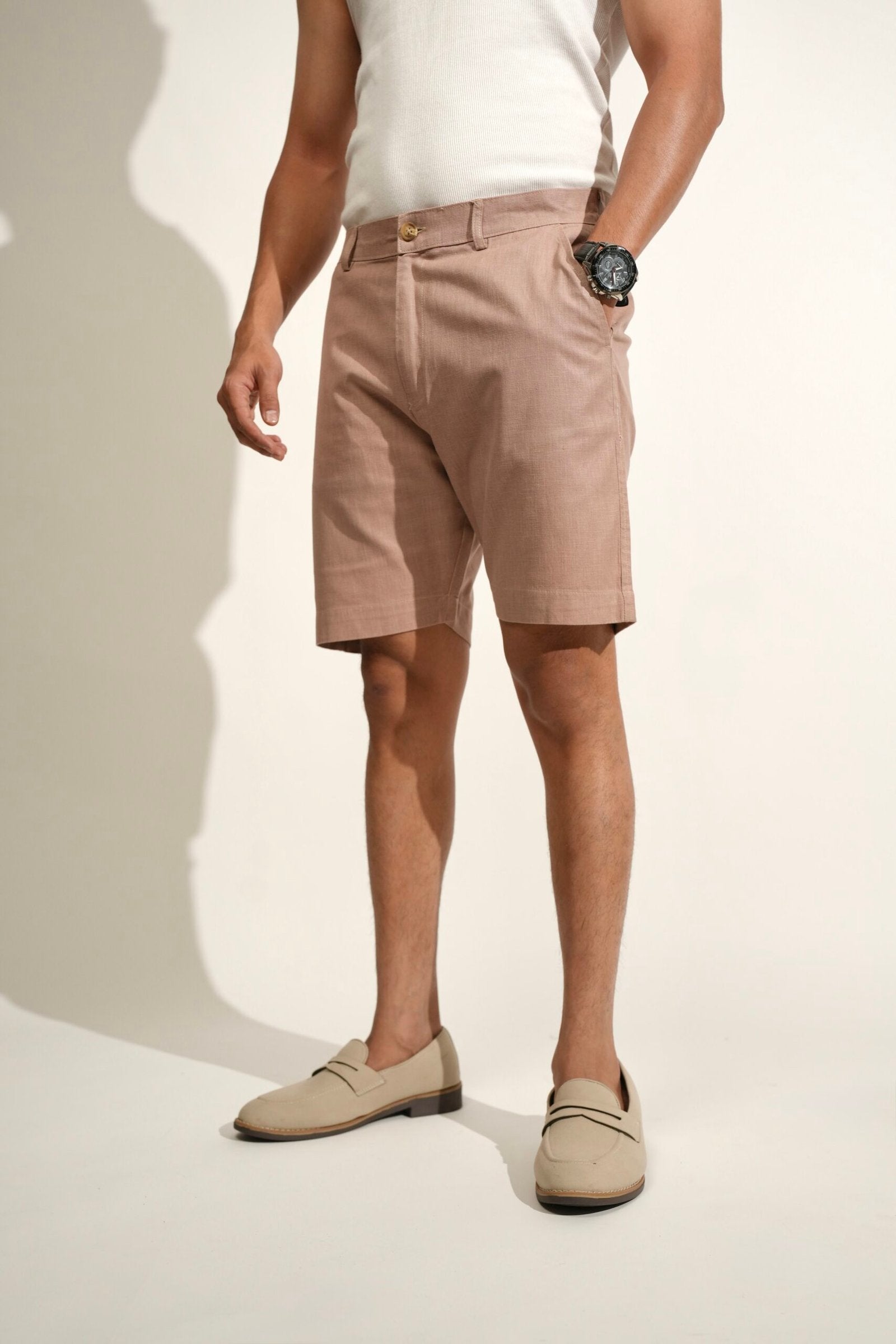 Tan Brown Shorts image 0