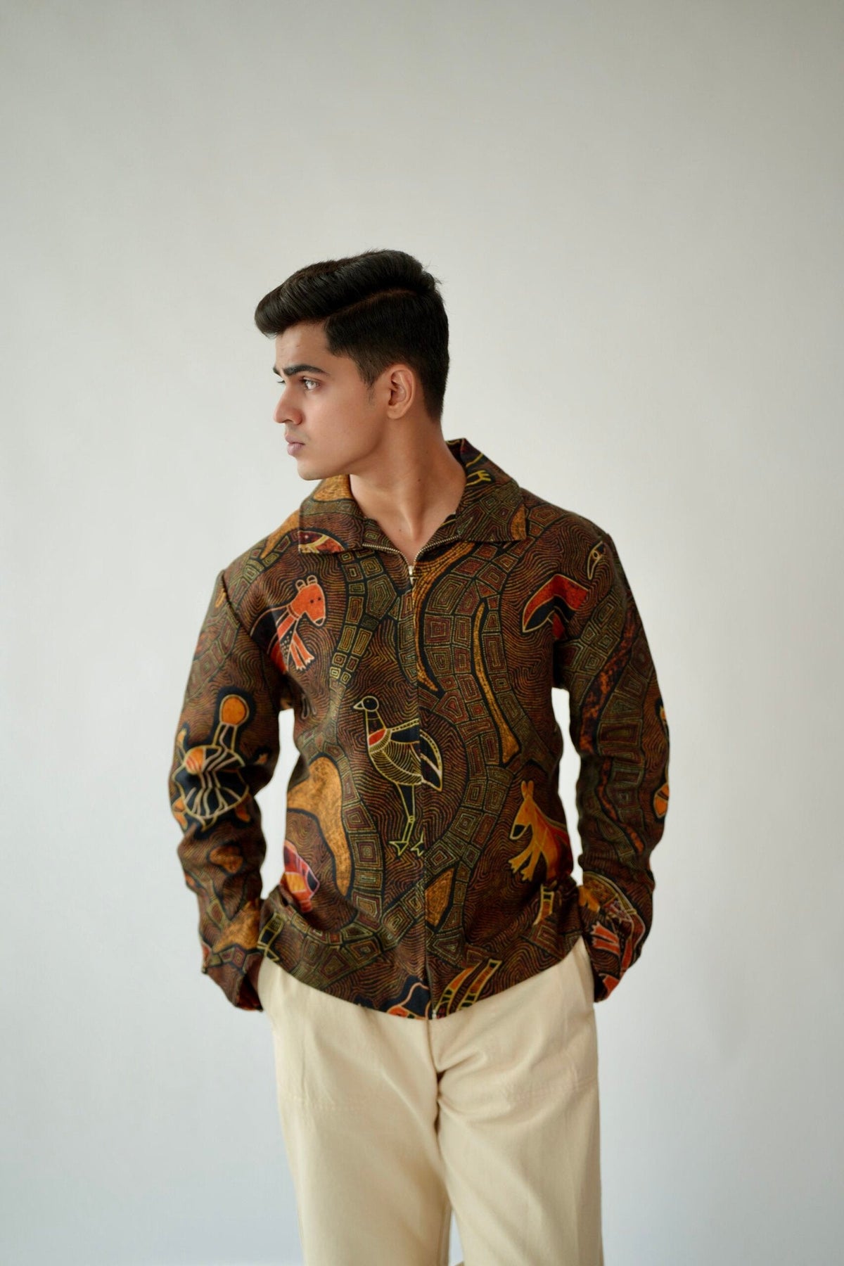 Savannah Echo Oversized Embroidered Shacket image 0