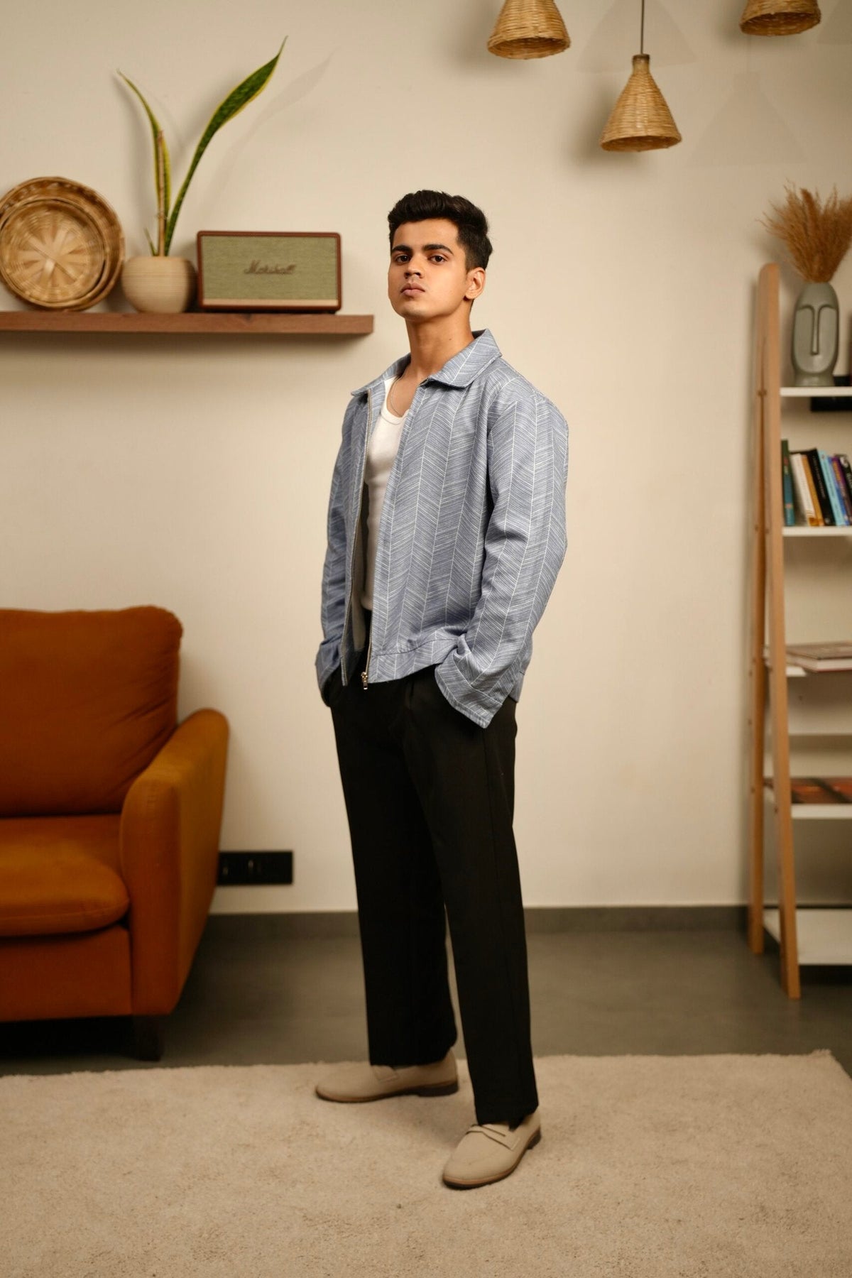 Skyline Chevron Oversized Printed Shacket image 1