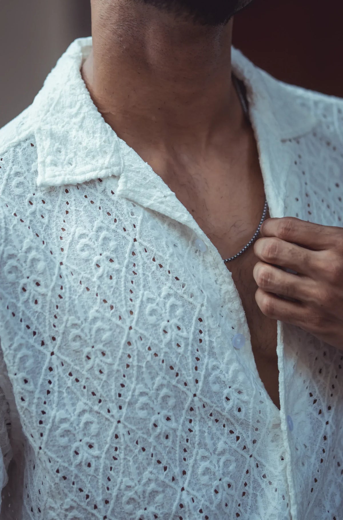 Schiffli White Half Sleeves image 2