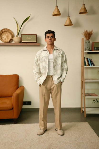 Soft Sands Oversized Embroidered Shacket image 2