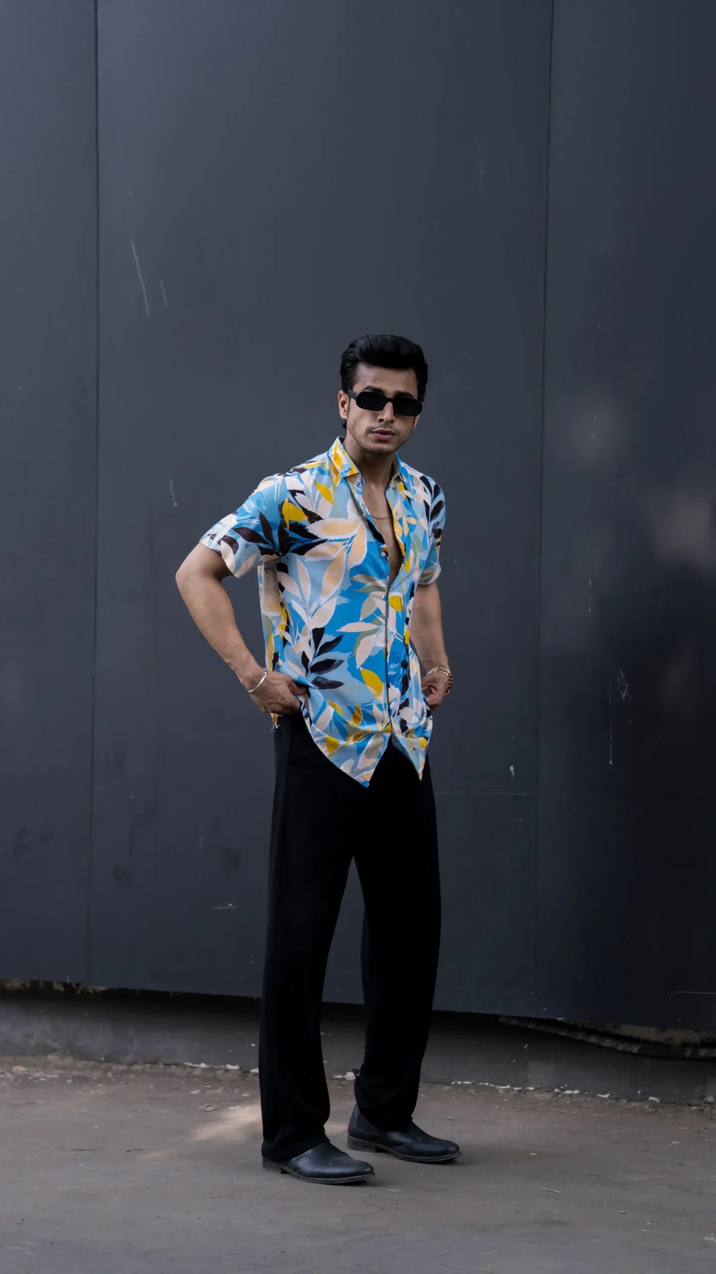 Multi Colour Floral Print Rayon Half Sleeves Shirt image 0