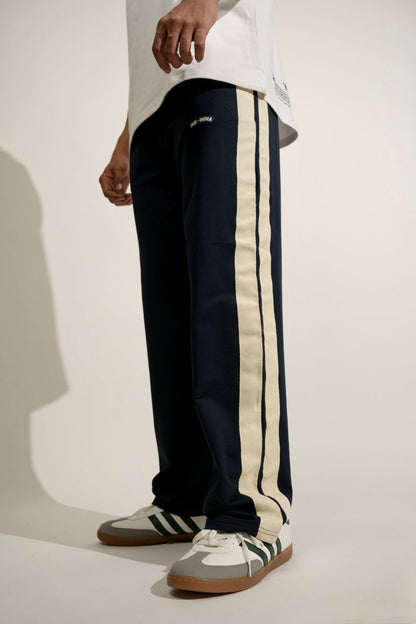 Navy Side Seam Drawstring Track Pants image 3
