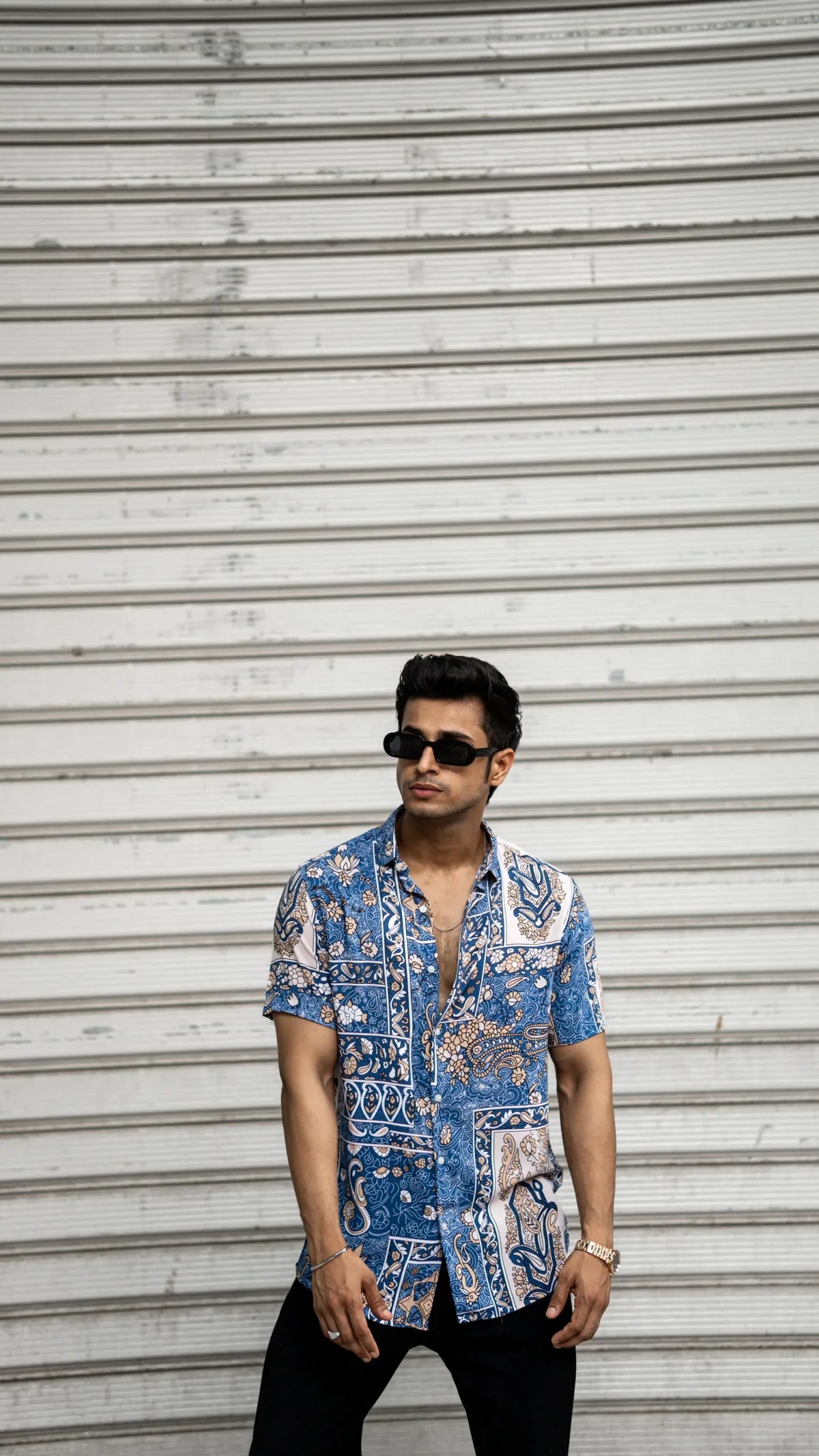 Multi Colour Abstract Printed Rayon Half Sleeves Shirt image 4