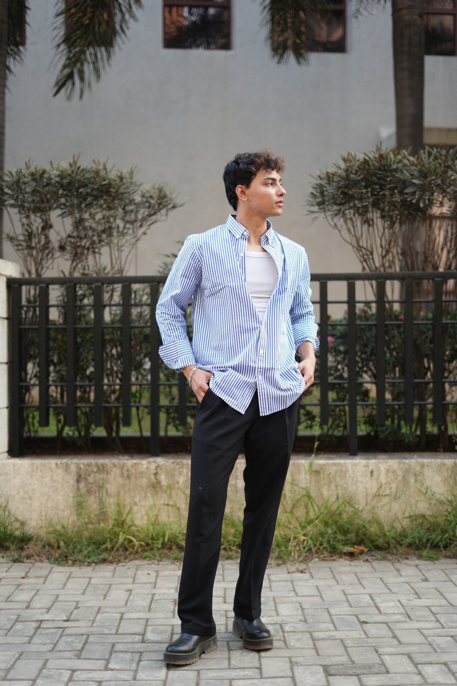 OLD MONEY THICK STRIPES SHIRT image 0