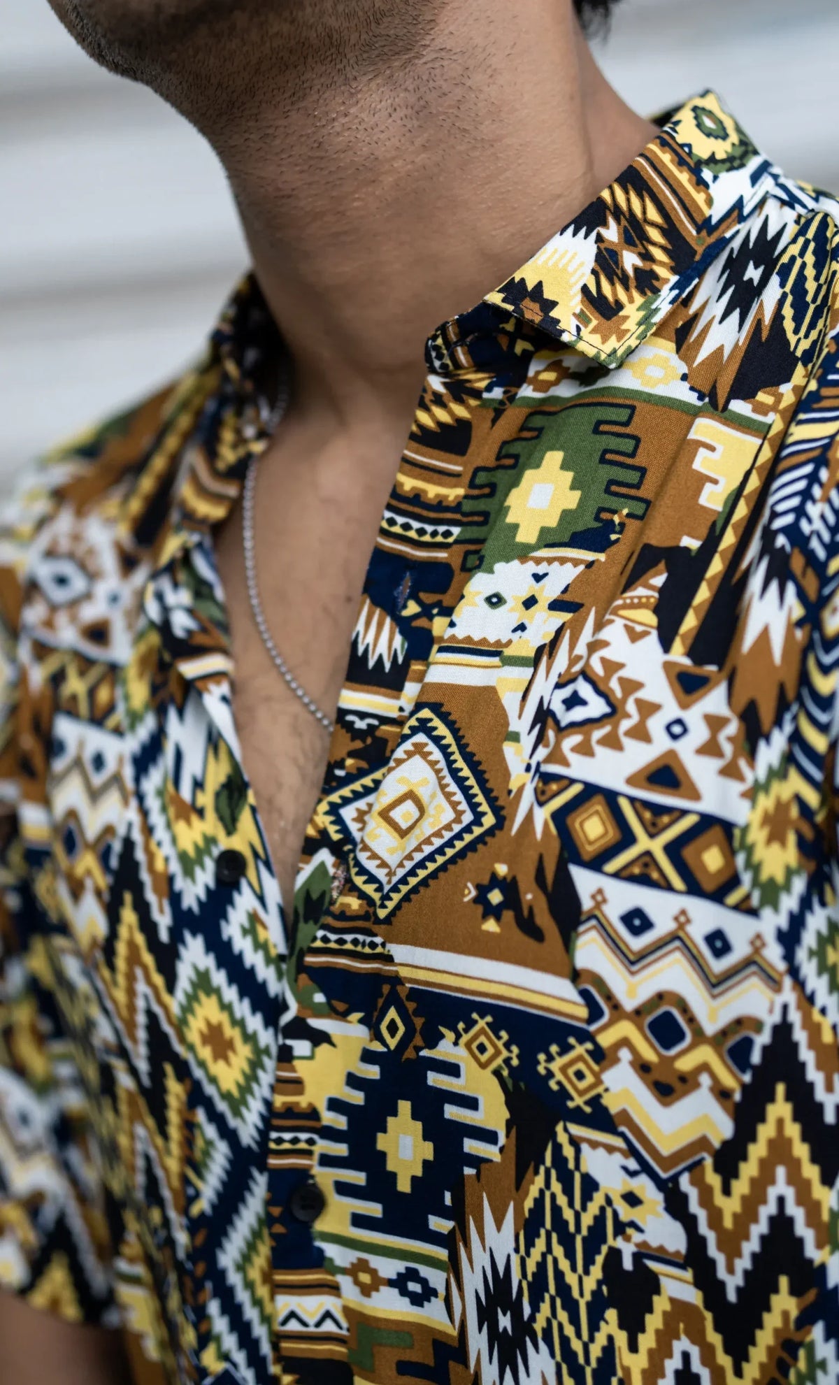 Multi Colour Abstract Printed Rayon Half Sleeves Shirt image 2