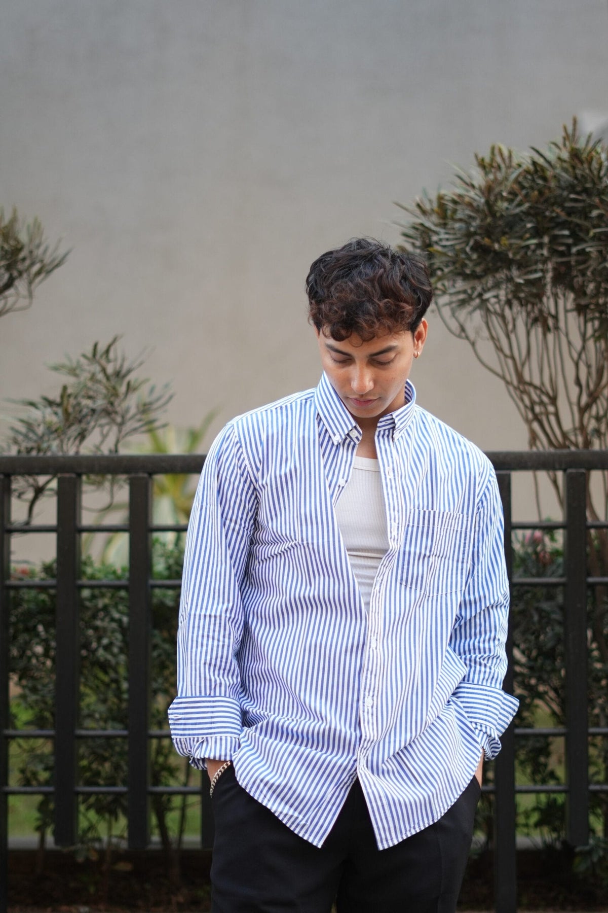 OLD MONEY THICK STRIPES SHIRT image 3