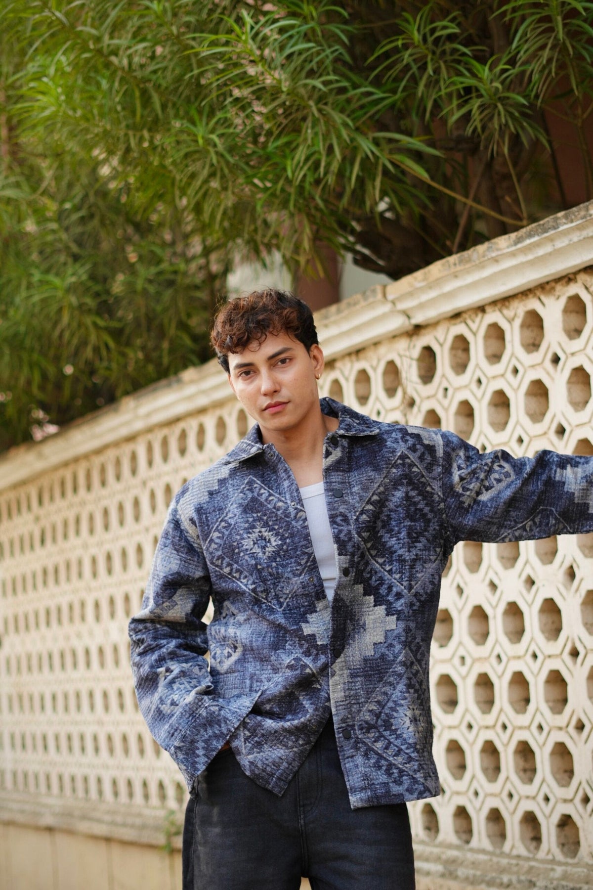 Navara Printed Oversized Shacket image 4