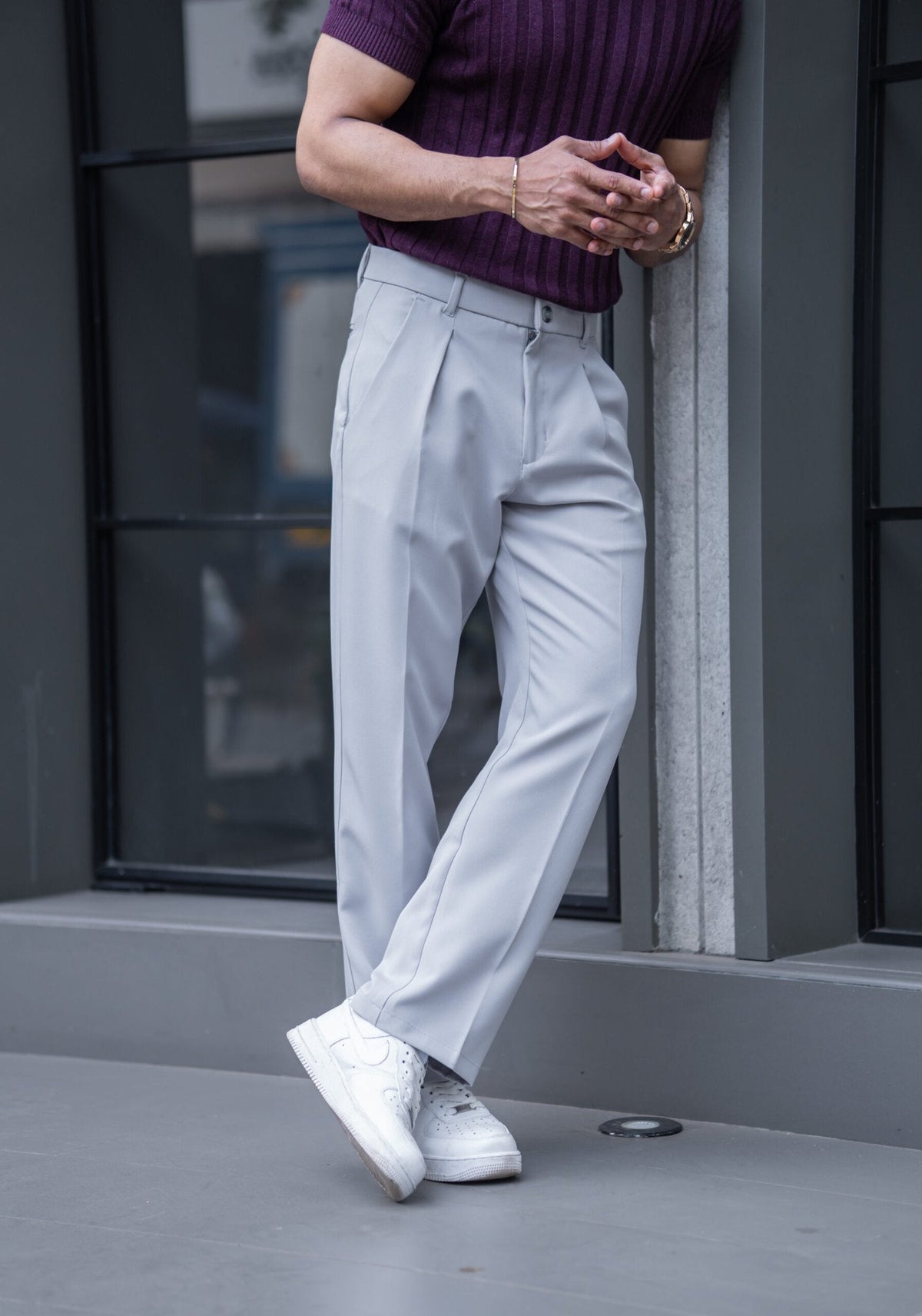 LIGHT GREY KOREAN PANT image 3