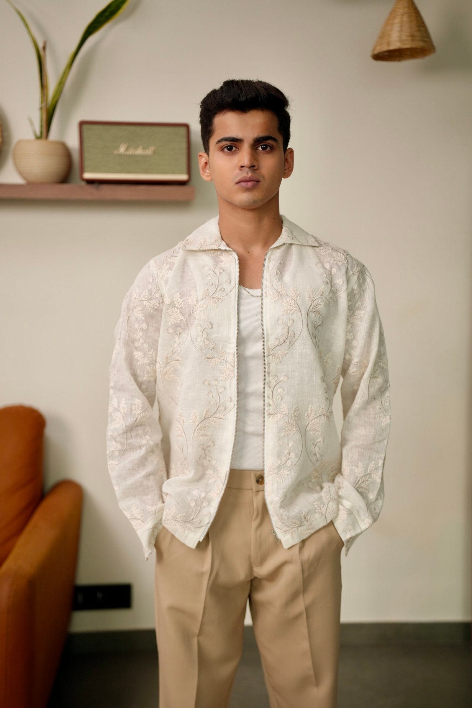 Ethereal Botanica Oversized Embroidered Shacket image 0