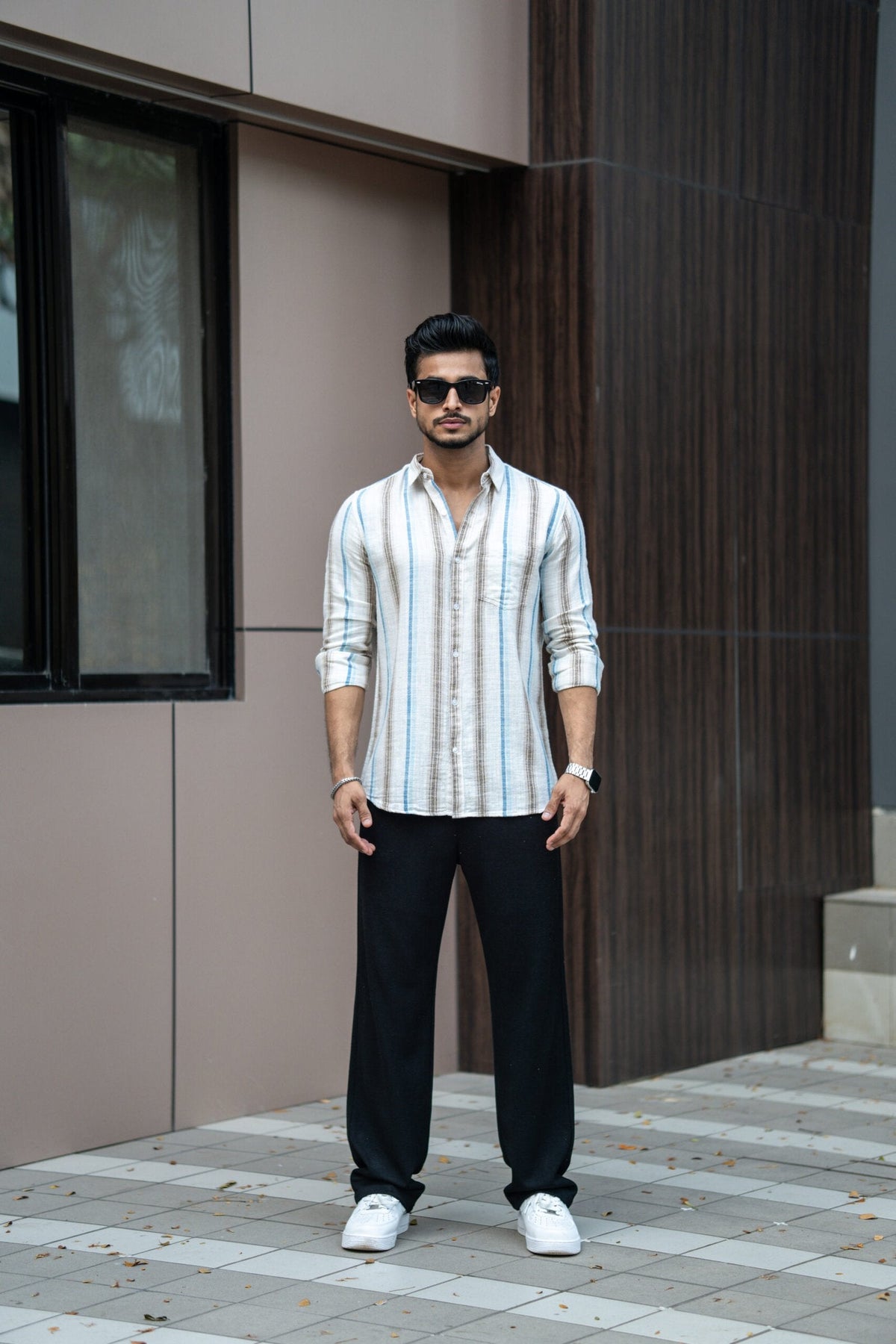 Sand Stripes Full Sleeves Shirt image 3