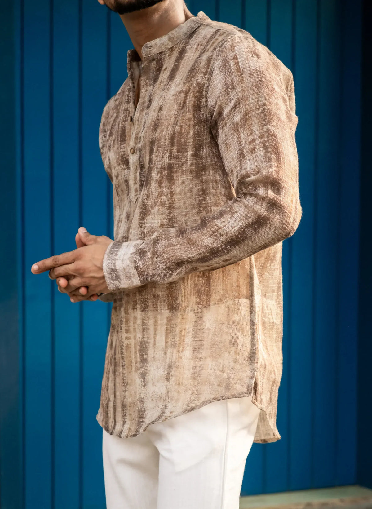 Abstract Printed Full Sleeves Kurta image 3