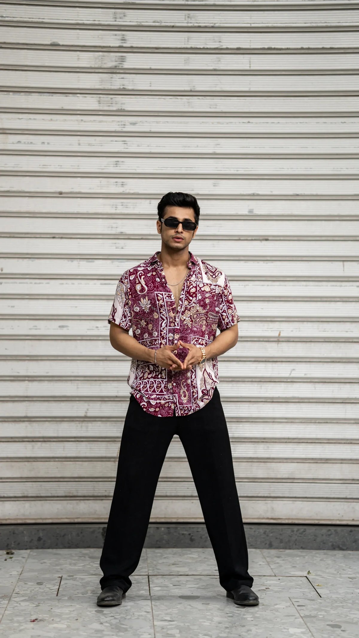Multi Colour Abstract Printed Rayon Half Sleeves Shirt image 2