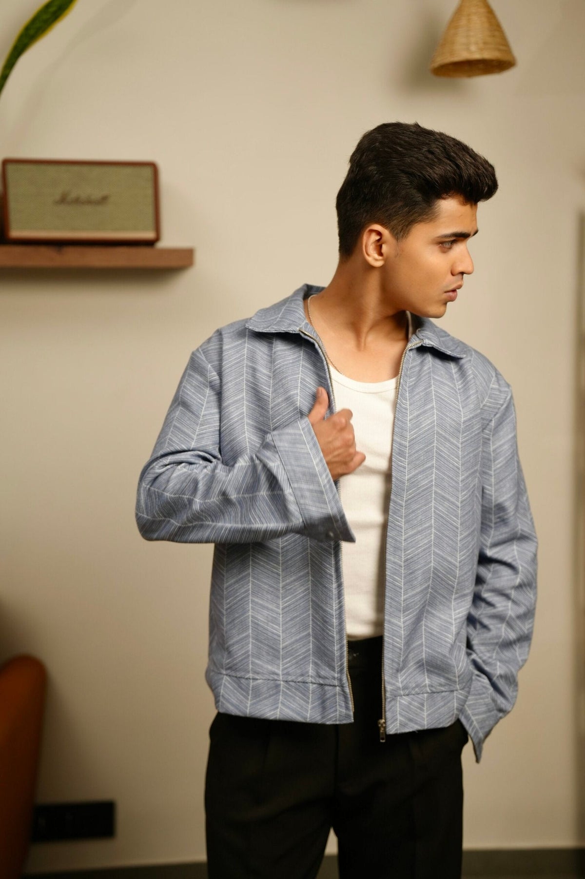 Skyline Chevron Oversized Printed Shacket image 4