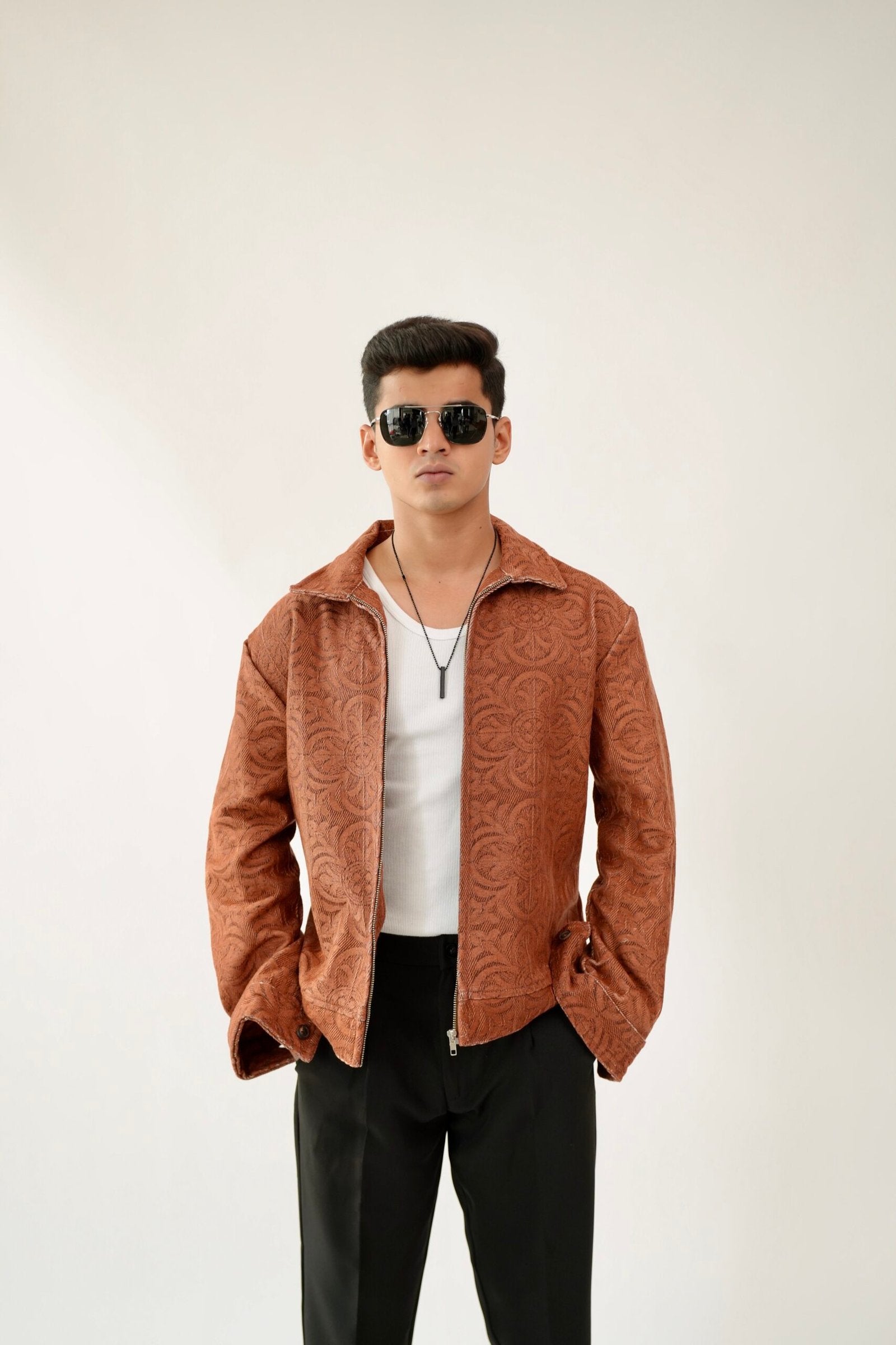Rust Royale Printed Oversized Shacket image 0