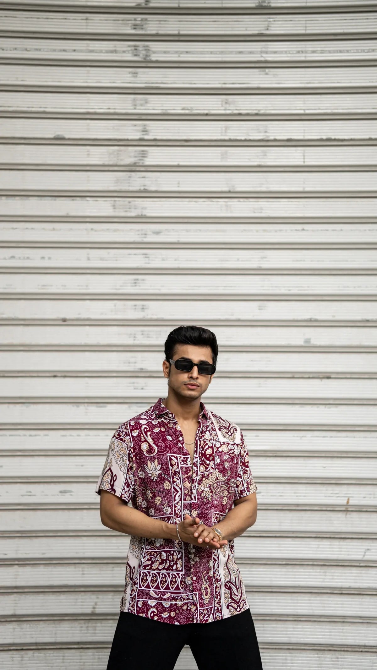 Multi Colour Abstract Printed Rayon Half Sleeves Shirt image 3