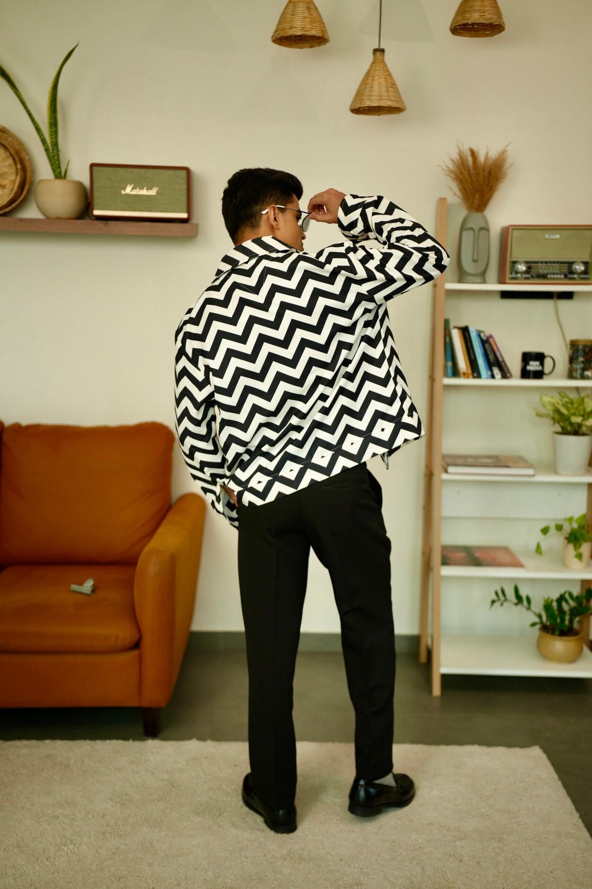 Zig Zag Oversized Printed Shacket image 3