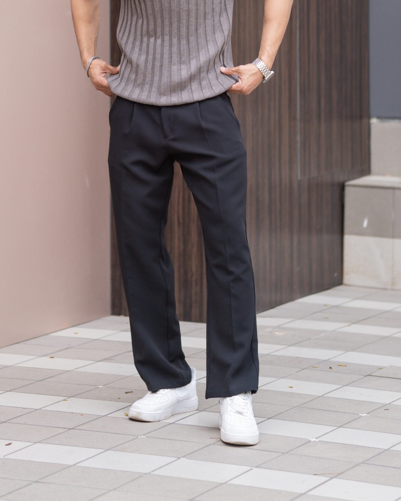 BLACK KOREAN PANT image 0