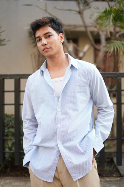 OLD MONEY THIN STRIPES SHIRT image 2