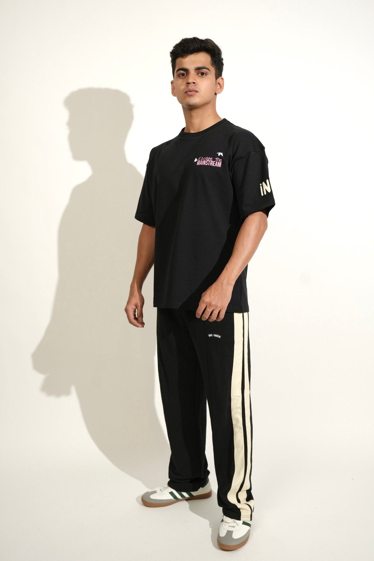 Black Printed Heavy GSM Oversized T-Shirt image 0