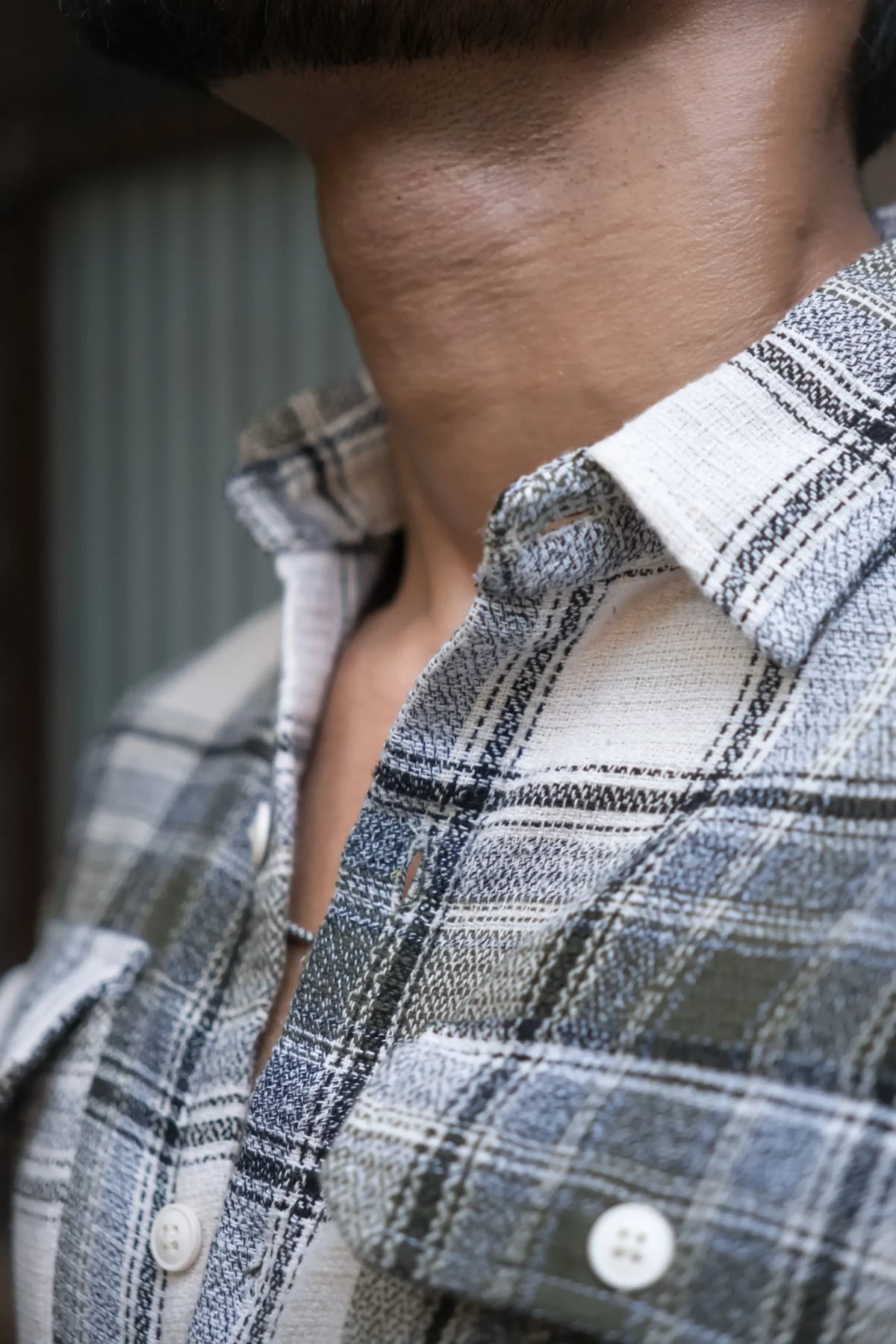 Olive Structured Cargo Full Sleeves Shirt image 1
