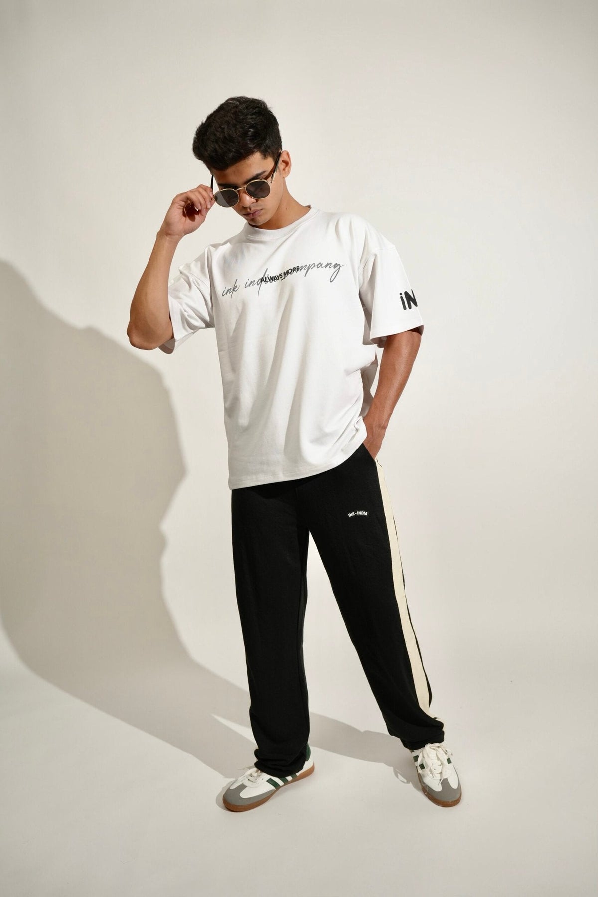 White Dripcage Heavy Weight Oversized T-Shirt image 2