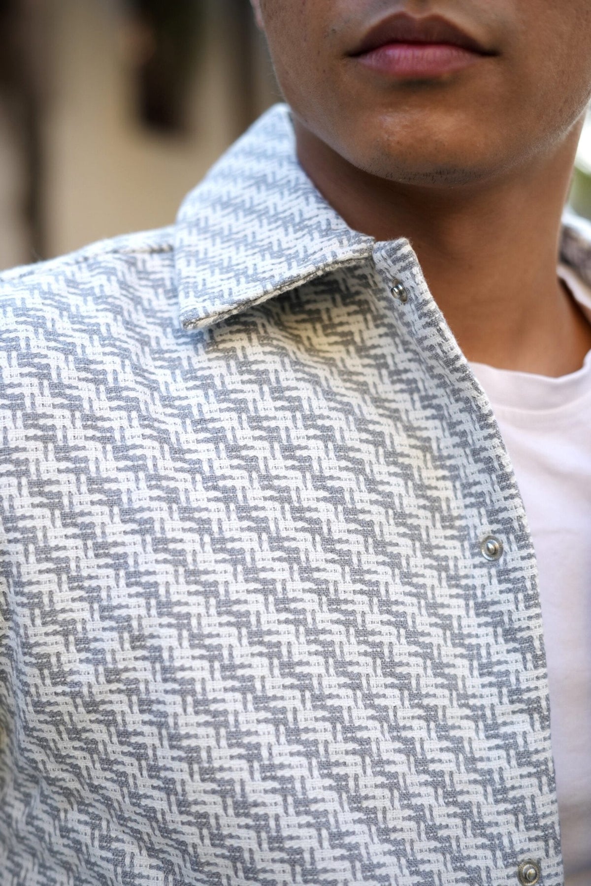 Structured Oversized Printed Shacket image 5
