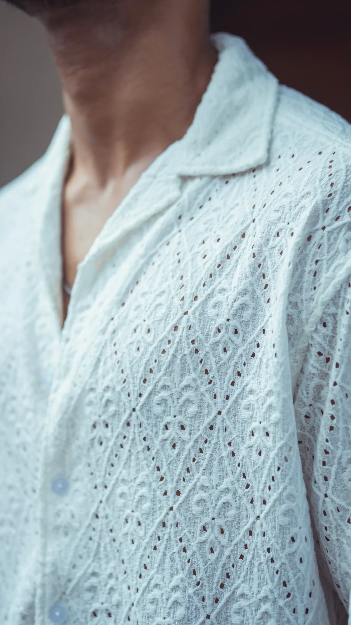 Schiffli White Half Sleeves image 1