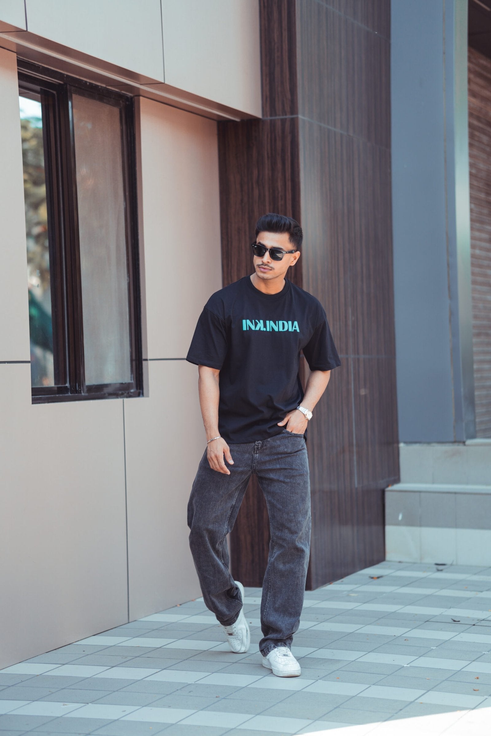 Ink India Oversized T-Shirt - Dragonfly Edition image 0