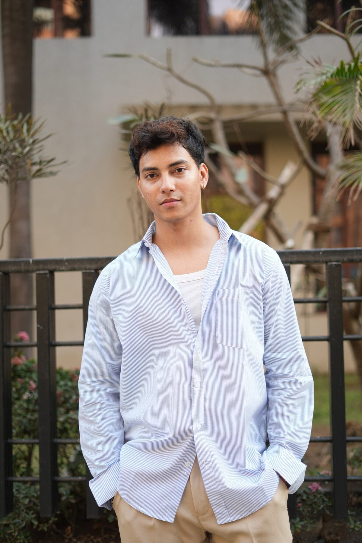 OLD MONEY THIN STRIPES SHIRT image 0