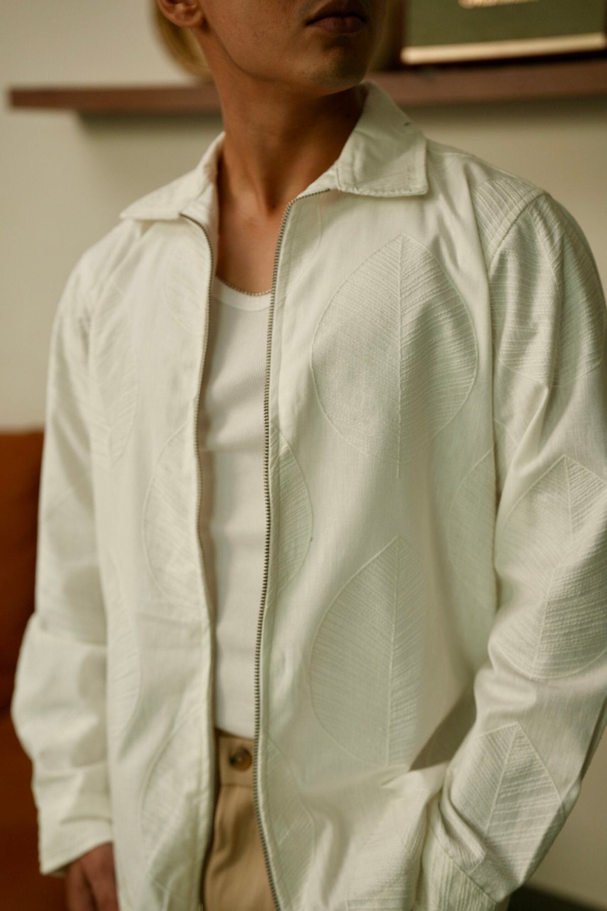 Leaflineluxe Oversized Embroidered Shacket image 0