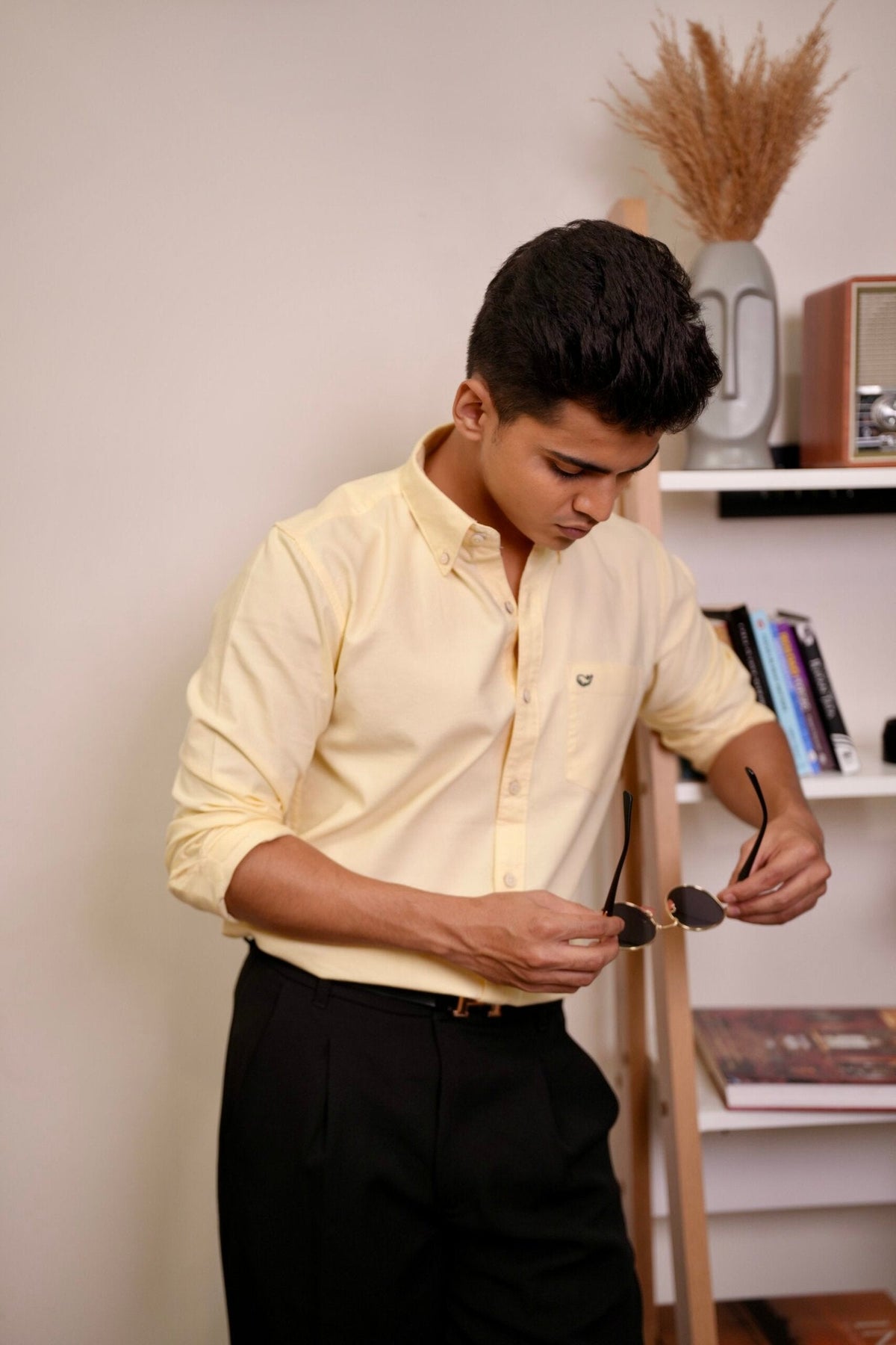 Plain Yellow Oxford Shirt image 1