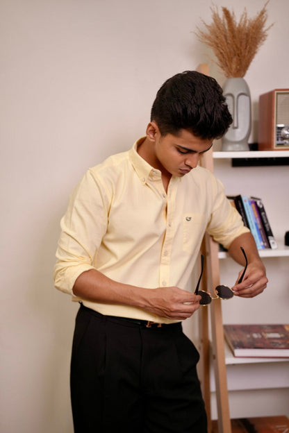 Plain Yellow Oxford Shirt image 1