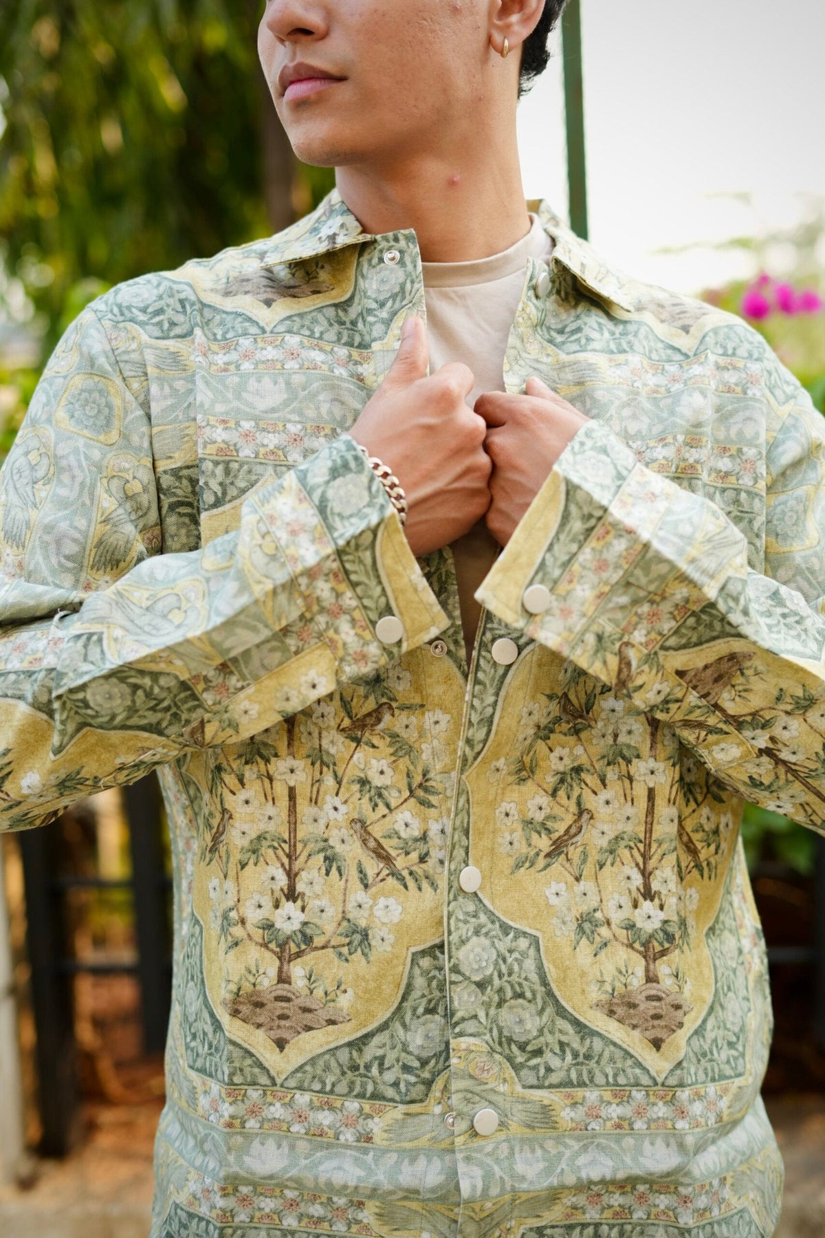 Floral Printed Oversized Shacket image 3