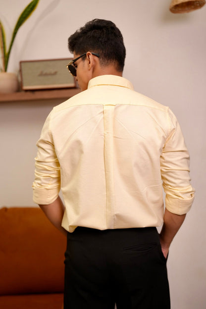 Plain Yellow Oxford Shirt image 2