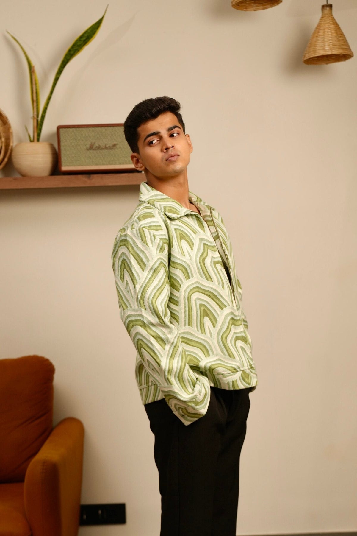 Forest Flow Oversized Embroidered Shacket image 2