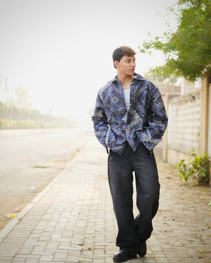 Navara Printed Oversized Shacket image 3