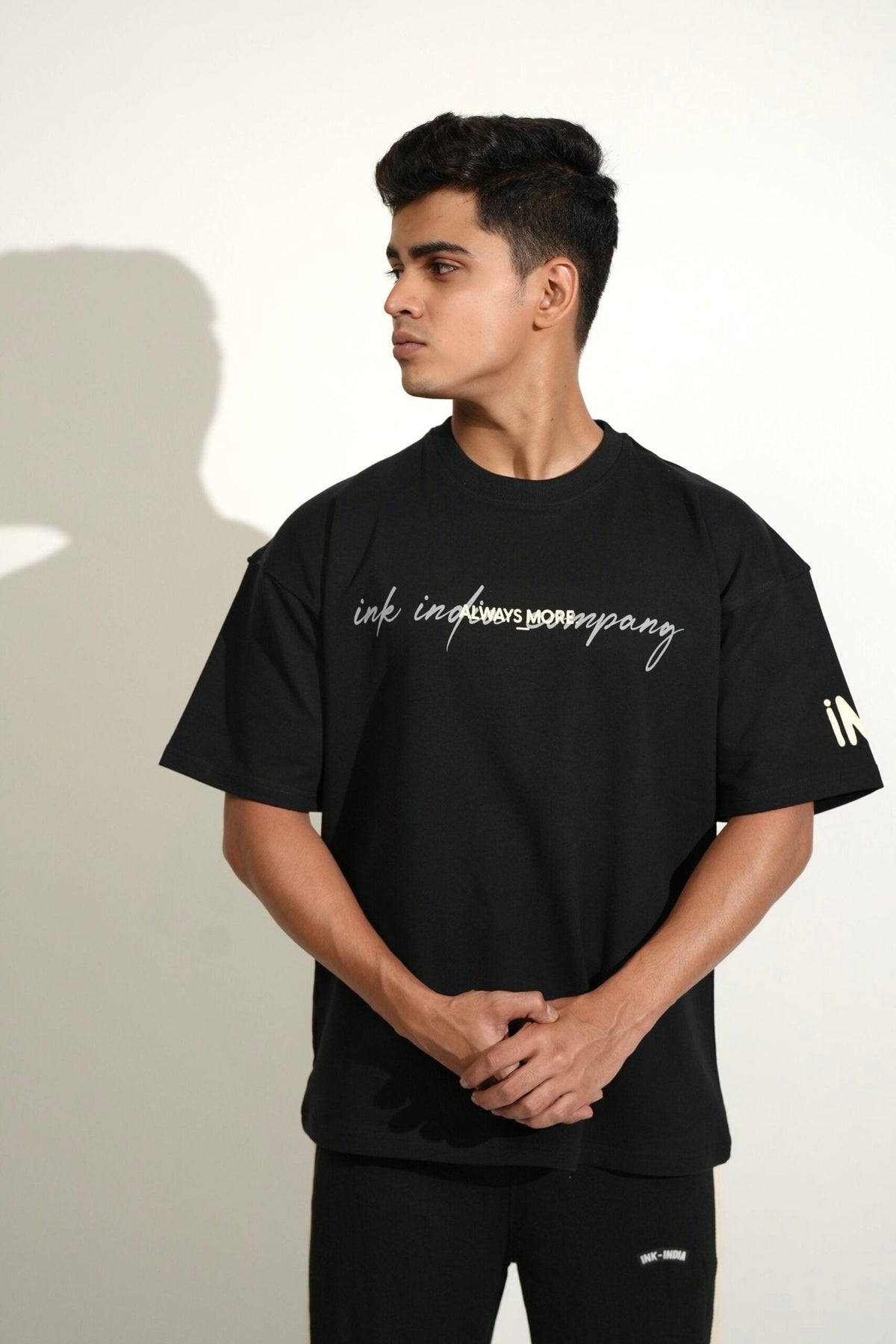 Black Dripcage Heavy Weight Oversized T-Shirt image 1