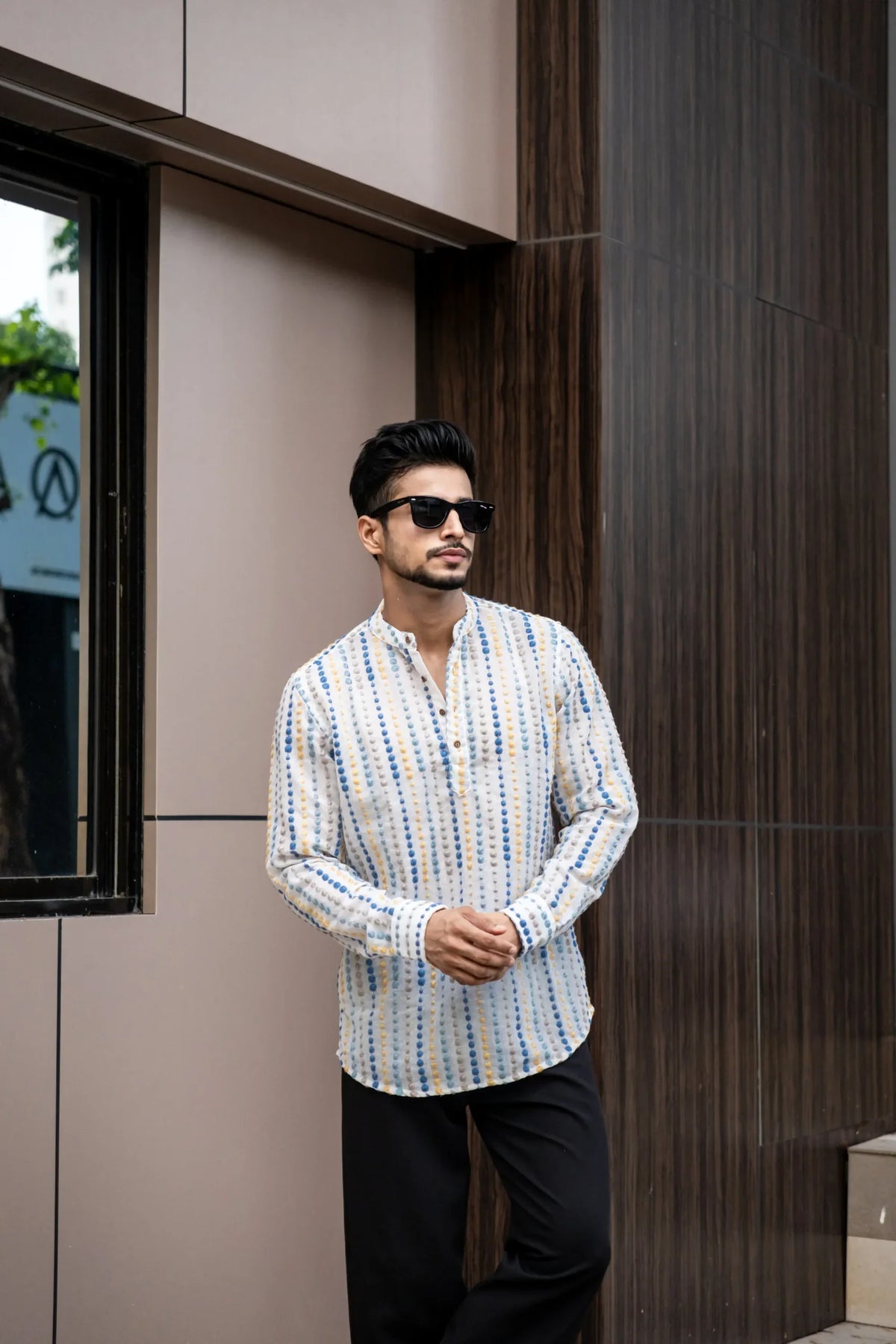 Multi Colored Boota Embroidered Full Sleeves Kurta image 4