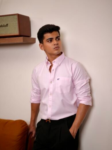 Plain Pink Oxford Shirt